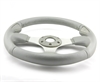 Preview: Momo Leder Sportlenkrad Silverjet 350mm silber steering wheel volante