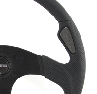 Preview: Momo Leder gelocht Sportlenkrad Jet 350mm schwarz o.Ring steering wheel volante