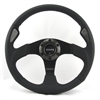 Preview: Momo Leder gelocht Sportlenkrad Jet 350mm schwarz Ring aus Carbonfaser steering wheel volante