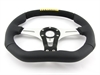 Preview: Momo Leder Sportlenkrad Trek Alcantara 350mm schwarz silber schwarz Alcantara steering wheel volante