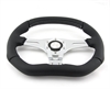 Preview: Momo Leder Sportlenkrad Trek R 350mm schwarz silber chrom steering wheel volante