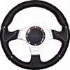 Preview: Momo Leder Sportlenkrad Millenium Sport 350mm schwarz, grau silber steering wheel volante