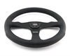 Preview: Momo Leder gelocht Sportlenkrad Competition 350mm schwarz black ohne Ring steering wheel volante