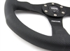 Preview: Momo Leder gelocht Sportlenkrad Competition 350mm schwarz black steering wheel volante