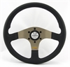 Preview: Momo Leder Sportlenkrad Tuner silber 32 320mm o.Ring schwarz anthrazit steering wheel volante