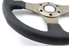 Preview: Momo Leder Sportlenkrad Tuner silber 32 320mm schwarz anthrazit steering wheel volante