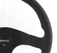 Preview: Momo Leder Sportlenkrad Tuner 32 320mm schwarz black ohne Ring steering wheel volante