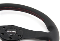 Preview: Momo Leder Sportlenkrad Tuner 35 350mm schwarz black steering wheel volante