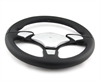 Preview: Momo Leder Sportlenkrad X-Avion 350mm schwarz black silber steering wheel volante