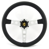 Preview: Momo Leder Sportlenkrad Prototipo 350mm schwarz silber steering wheel volante