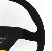 Preview: Momo Wildleder Sportlenkrad Modell MOD. 78 320mm schwarz black steering wheel volante