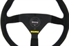 Preview: Momo Wildleder Sportlenkrad Modell MOD. 78 350mm schwarz black steering wheel volante