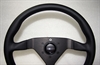 Preview: Momo Leder Sportlenkrad Montecarlo 350mm schwarz black steering wheel volante