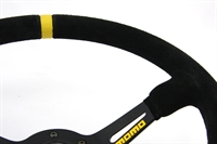 Preview: Momo Wildleder Sportlenkrad Modell MOD. 08 350mm schwarz black steering wheel volante