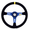 Preview: Momo Leder Sportlenkrad Modell MOD. 08 350mm schwarz blau steering wheel volante