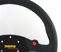 Preview: Momo Leder Sportlenkrad Formula 350mm schwarz black steering wheel volante