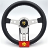 Preview: Momo Leder Sportlenkrad Prototipo 32 320mm schwarz silber steering wheel volante