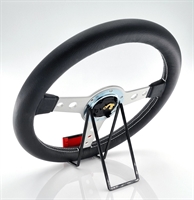 Preview: Momo Leder Sportlenkrad Prototipo 32 320mm schwarz silber steering wheel volante