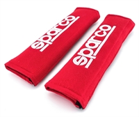 Preview: Sparco Gurtpolster GT rot silber 1 Paar Breite 50mm 2" Polster