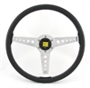 Preview: Momo Leder Sportlenkrad Heritage California 360mm schwarz silber chrom steering wheel volante