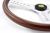 Preview: Momo Holz Mahagoni Sportlenkrad Heritage California 360mm braun silber chrom steering wheel volante