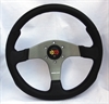 Preview: Momo Polyurethan Sportlenkrad Devil 350mm schwarz anthrazit silber steering wheel volante