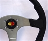 Preview: Momo Polyurethan Sportlenkrad Devil 350mm schwarz anthrazit silber steering wheel volante