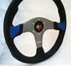 Preview: Momo Polyurethan Sportlenkrad Devil 350mm schwarz blau anthrazit silber steering wheel volante