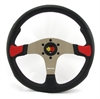 Preview: Momo Polyurethan Sportlenkrad Devil 350mm schwarz rot anthrazit silber steering wheel volante