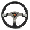 Preview: Momo Polyurethan Sportlenkrad Devil 350mm schwarz silber anthrazit steering wheel volante