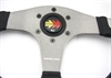 Preview: Momo Polyurethan Sportlenkrad Devil 350mm schwarz silber anthrazit steering wheel volante