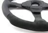 Preview: Momo Leder Alcantara Sportlenkrad Dark Fighter 350mm schwarz black steering wheel volante