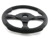 Preview: Momo Leder Alcantara Sportlenkrad Dark Fighter 350mm schwarz black steering wheel volante