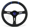 Preview: Momo Leder Sportlenkrad Drifting 330mm schwarz blau steering wheel volante