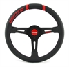 Preview: VDRIFT33NROSL Momo Leder Sportlenkrad Drifting 33cm 330mm schwarz rot steering wheel volante