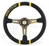 Preview: Momo Leder Sportlenkrad Drifting 350mm schwarz gelb anthrazit steering wheel volante