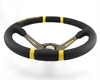 Preview: Momo Leder Sportlenkrad Drifting 350mm schwarz gelb anthrazit steering wheel volante