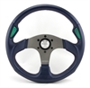 Preview: Momo Leder gelocht Sportlenkrad Jet 350mm blau, grün o.Ring steering wheel volante