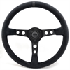 Preview: Momo Microfiber Sportlenkrad Modell MOD. 07 Black Edition 35 350mm schwarz Leder Einsatz black steering wheel volante