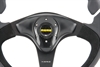 Preview: Momo Leder Wildleder Sportlenkrad Nero 350mm schwarz black steering wheel volante