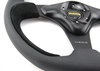 Preview: Momo Leder Wildleder Sportlenkrad Nero 350mm schwarz black steering wheel volante