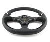 Preview: Momo Leder Wildleder Sportlenkrad Nero 350mm schwarz black steering wheel volante