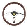 Preview: Momo Holz Mahagoni Sportlenkrad Heritage Super Grand Prix 350mm nussbaum matt verchromt steering wheel volante