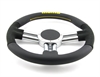 Preview: Momo Leder Sportlenkrad V6 EVO 350mm schwarz chrom steering wheel volante