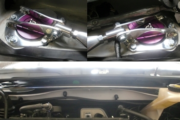 Wiechers Alu Domstrebe vorne oben für Chevrolet Aveo T300 mit KW-Rennfahrwerk Bj.ab 10/2011 Strebe Aluminium Racingline Strut Bar