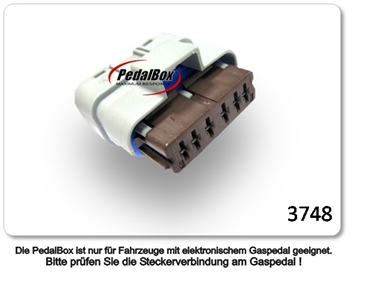 DTE Systems PedalBox 3S für Peugeot 107 ab 2007 1.0L 50KW Gaspedal Chip Tuning Pedaltuning