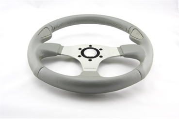 Momo Leder Sportlenkrad Silverjet 350mm silber ohne Ring steering wheel volante