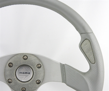 Momo Leder Sportlenkrad Silverjet 350mm silber steering wheel volante