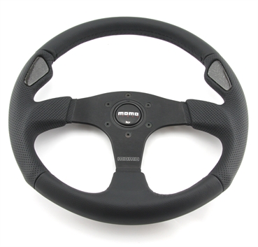 Momo Leder gelocht Sportlenkrad Jet 350mm schwarz o.Ring steering wheel volante