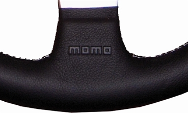 Momo Leder Sportlenkrad Millenium Sport 350mm schwarz, grau silber steering wheel volante